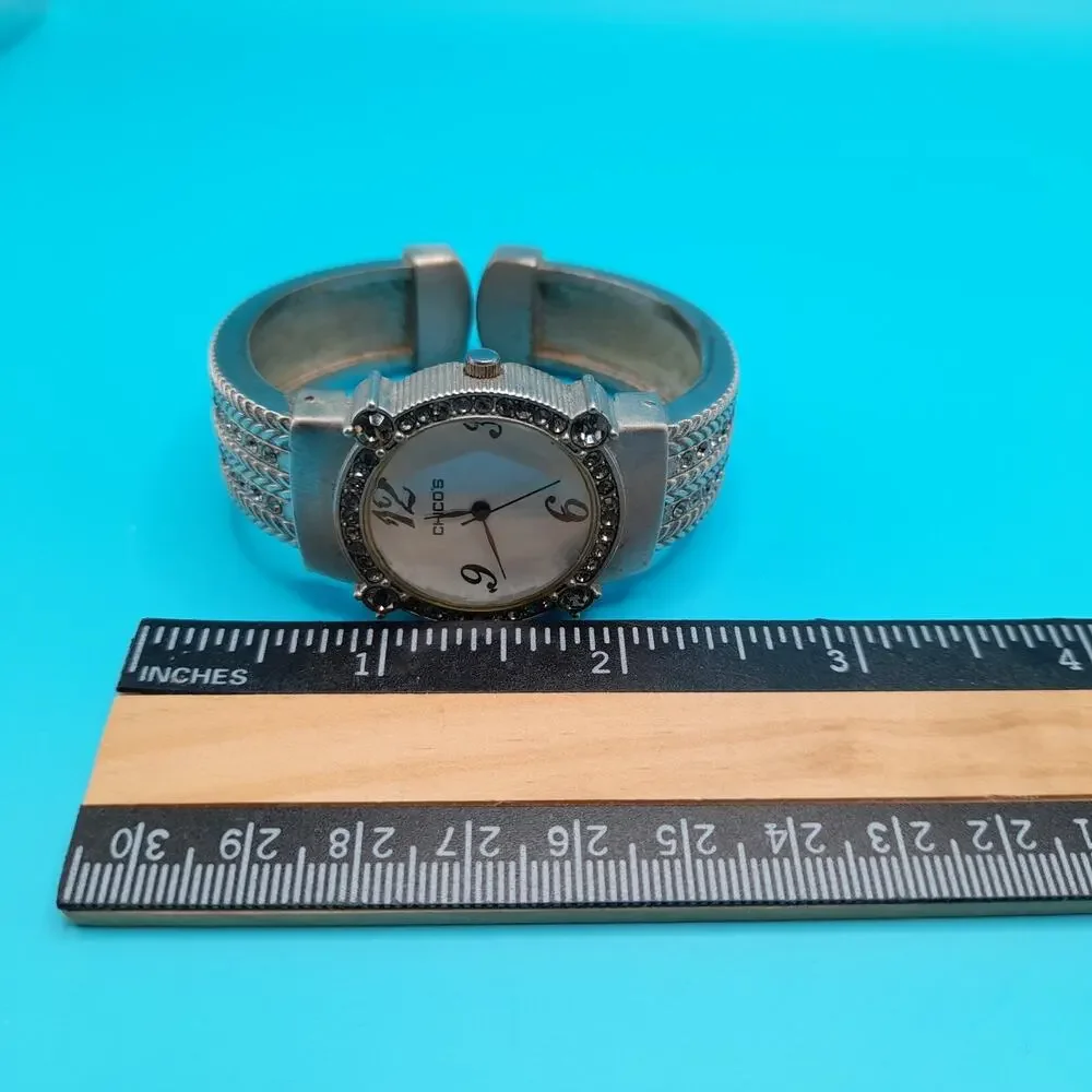 Chico’s Womens Bracelet Cuff Watch, Needs Battery, Japanese Movement
